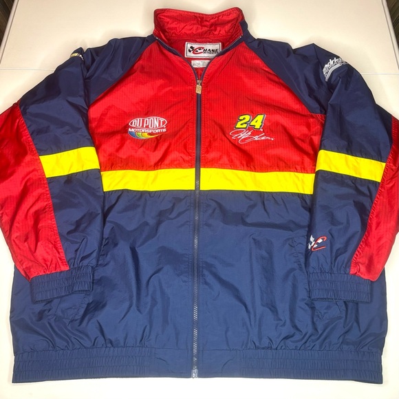 Chase Authentics Jeff Gordon Full Zip Windbreaker Jacket Mens Size XXL 2XL - Picture 1 of 9